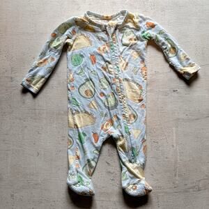 Angel Dear Viscose Bamboo Hidden Zipper Pjs Taco Avocado Baby Boy NB Tullabee
